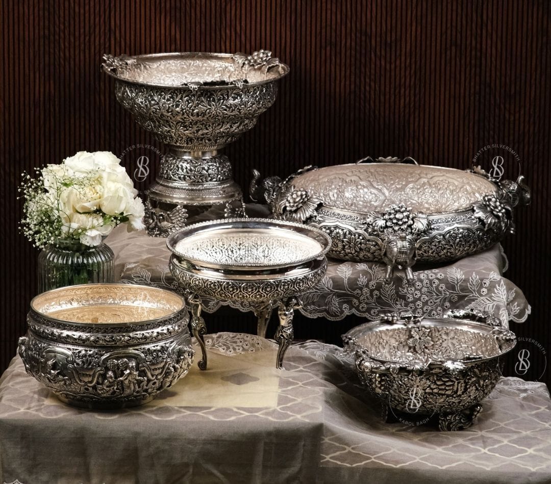 Exquisite Silver Bowls & Serving Dishes – Luxurious Vintage-Inspired Silverware Antiqa Handcrafted