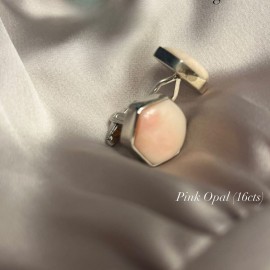 pink opal cufflinks