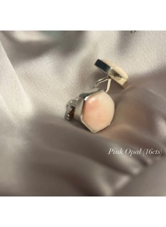 pink opal cufflinks