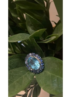 blue topaz ring