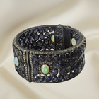 Midnight Majesty: Opal & Iolite Statement Cuff