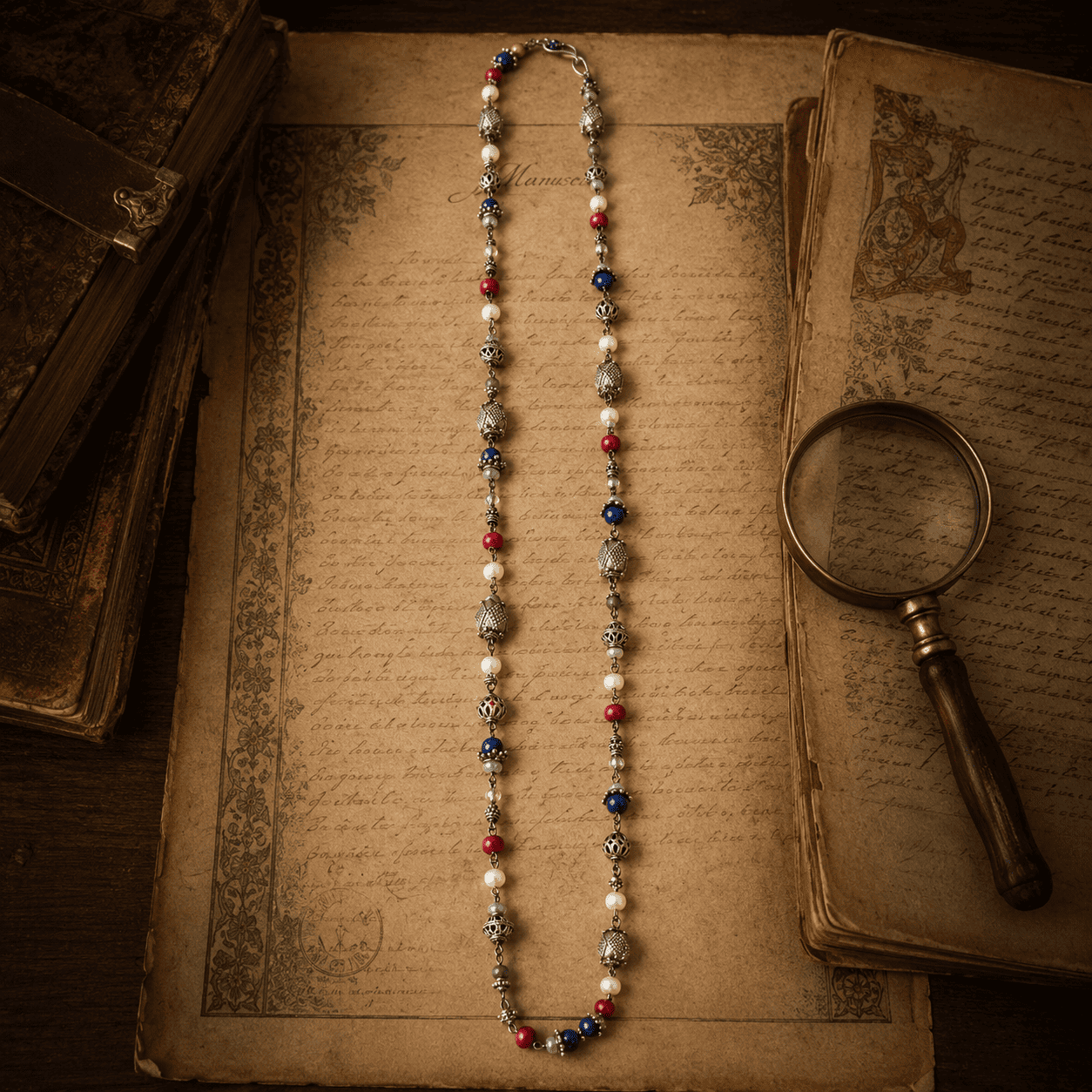 Bohemian chic gemstone necklace featuring sterling silver beads freshwater pearls and natural gemstones