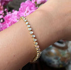 Exquisite Polki Diamond Tennis Bracelet - Luxurious Gold Statement Jewelry for Women