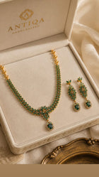 Mughal Zambian Emerald & Diamond Necklace - 19 Carat Marquise