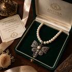 Butterfly Pendant Cum Brooch with Sapphire, Ruby, Pearl & Diamond