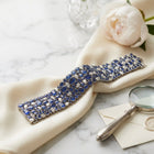 Handcrafted Bracelet with Natural Polki, Blue Sapphire & Diamonds | One-of-a-Kind Luxury Silver Jewelry