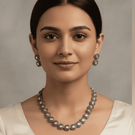 Handcrafted Sterling Silver Polki & Melee Diamond Jewelry – Antiqa Collection - Antiqa Handcrafted