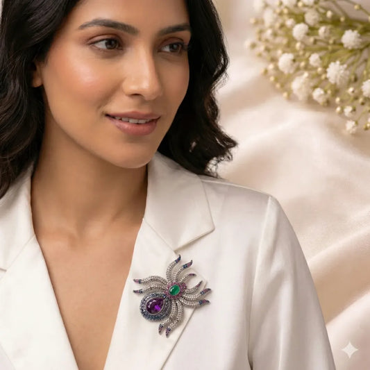 handcrafted octopus brooch pendant