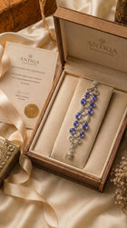 Natural Tanzanite & Diamond Bracelet - 60 Carat Cabochon