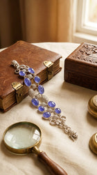 Natural Tanzanite & Diamond Bracelet - 60 Carat Cabochon