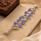 Natural Tanzanite & Diamond Bracelet - 60 Carat Cabochon