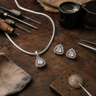 Polki & Diamond Pendant with Ear Top Set