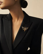 Butterfly Brooch with Sapphire, Tanzanite & Diamonds