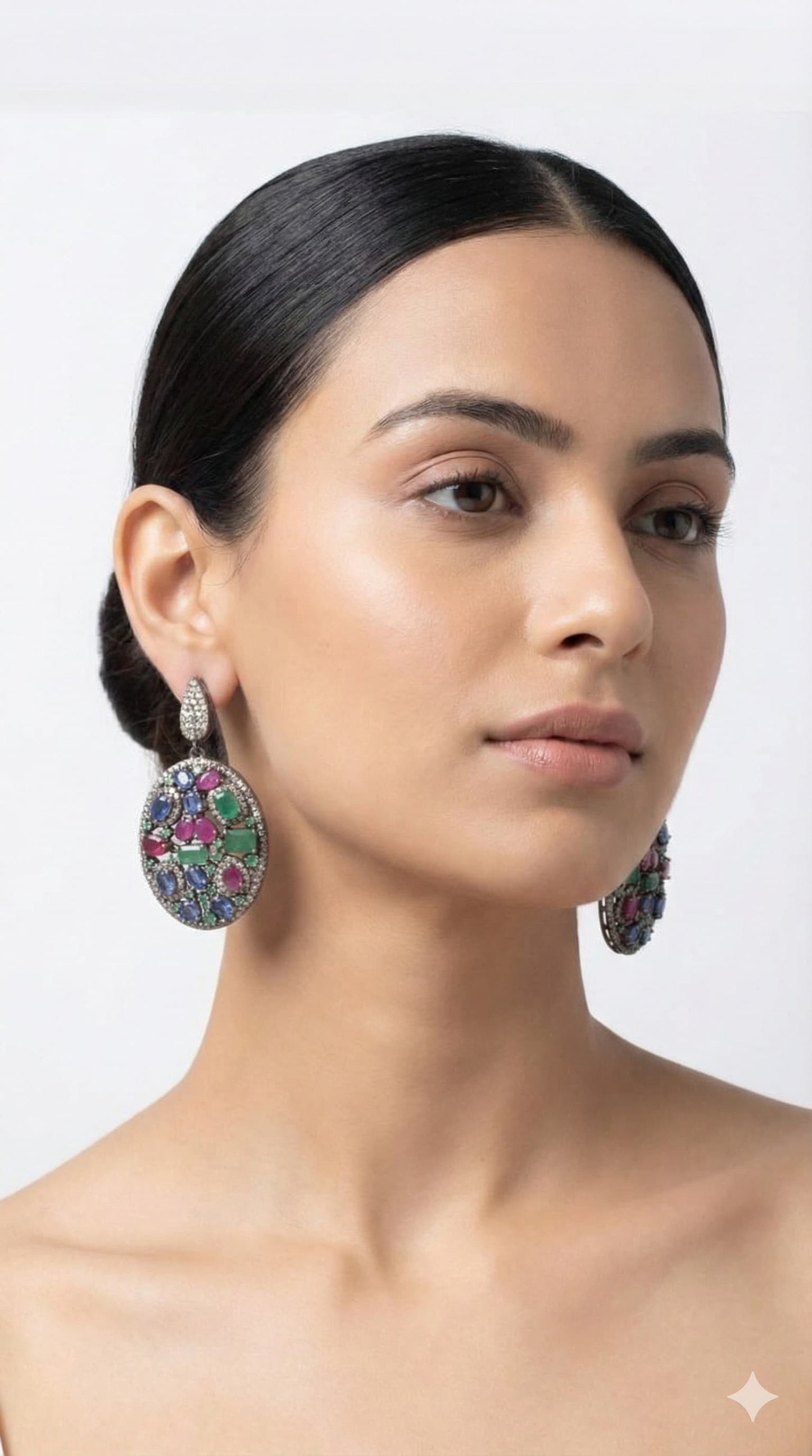 ruby diamond earrings