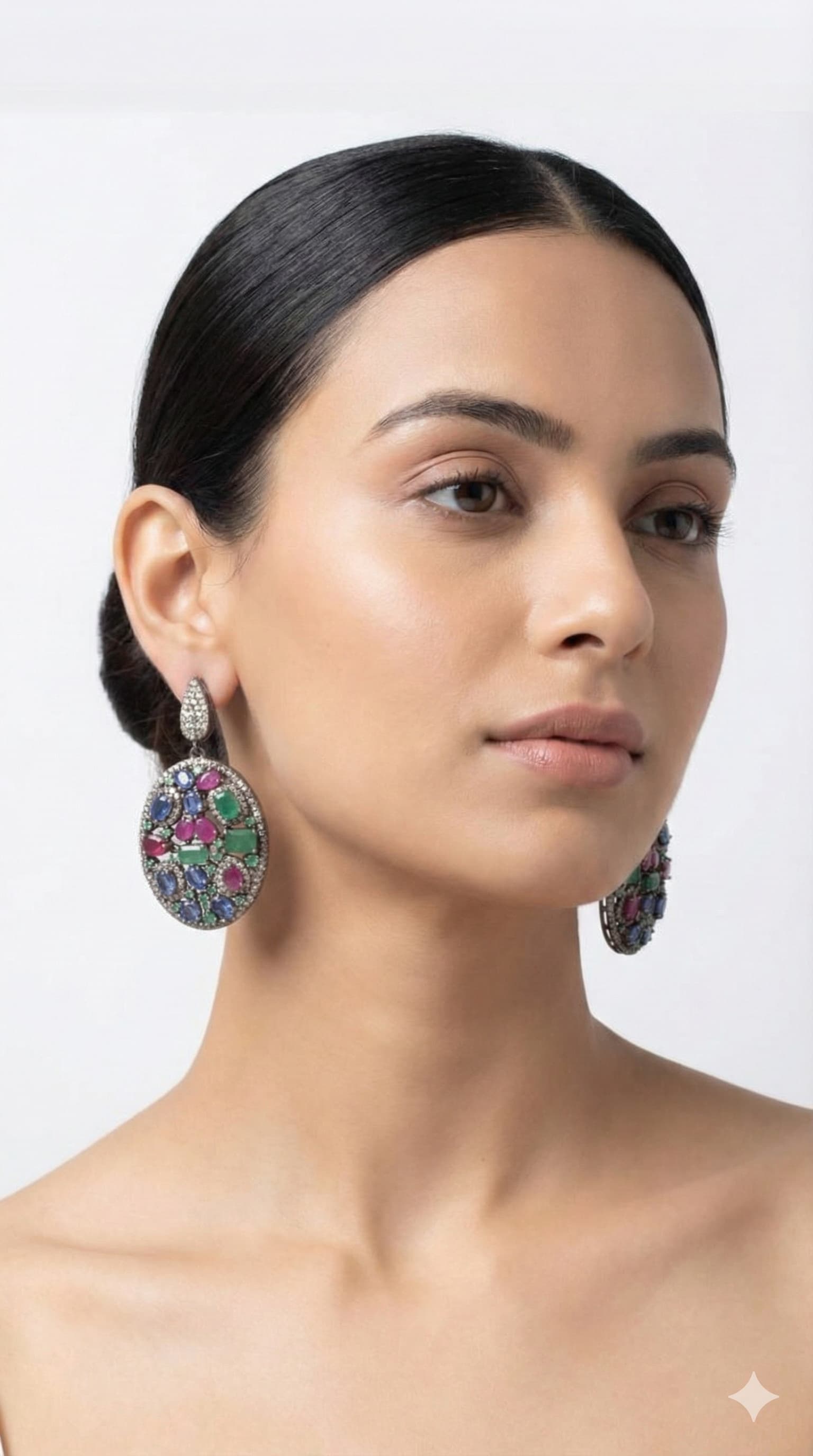 ruby diamond earrings