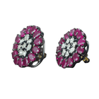 Timeless Glamour: Ruby & Diamond Vintage Earrings