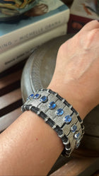 Victorian Kyanite & Diamond Bracelet | Handmade in Sterling Silver