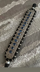 Victorian Kyanite & Diamond Bracelet | Handmade in Sterling Silver