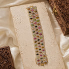 Victorian Multi-Tourmaline Bracelet with Diamond Pave
