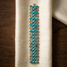 Victorian Turquoise & Aquamarine Bracelet | Handmade in Silver