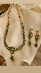 Mughal Zambian Emerald & Diamond Necklace - 19 Carat Marquise